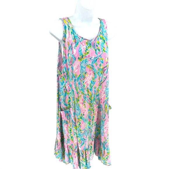 Lilly Pulitzer Kristen Unicorn of the Sea Mermaid Dress - Picture 1 of 13